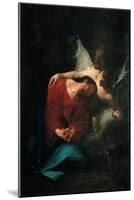 Christ Comforted by an Angel-null-Mounted Giclee Print