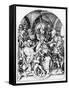 Christ Crowned by Thorns (Engraving)-Martin Schongauer-Framed Stretched Canvas