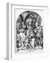 Christ Crowned by Thorns (Engraving)-Martin Schongauer-Framed Giclee Print