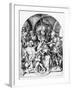 Christ Crowned by Thorns (Engraving)-Martin Schongauer-Framed Giclee Print