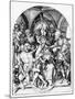 Christ Crowned by Thorns (Engraving)-Martin Schongauer-Mounted Giclee Print