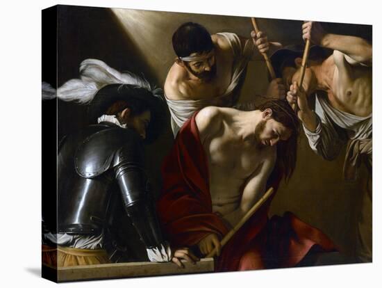 Christ Crowned with Thorns, 1603-1604-Caravaggio-Stretched Canvas
