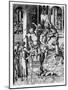 Christ Crowned with Thorns, C.1480 (Engraving)-Israhel van, the younger Meckenem-Mounted Giclee Print