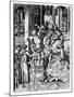 Christ Crowned with Thorns, C.1480 (Engraving)-Israhel van, the younger Meckenem-Mounted Giclee Print