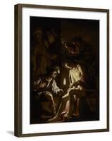 Christ Crowned with Thorns, c.1620-Gerrit van Honthorst-Framed Giclee Print