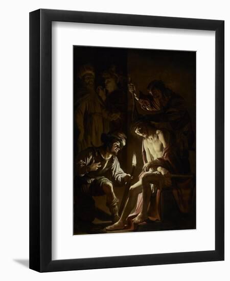 Christ Crowned with Thorns, c.1620-Gerrit van Honthorst-Framed Giclee Print