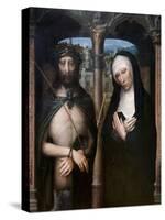 Christ Crowned with Thorns (Ecce Homo), and the Mourning Virgin-Adriaen Isenbrant-Stretched Canvas