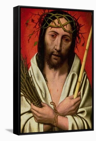 Christ Crowned with Thorns-Jan Mostaert-Framed Stretched Canvas