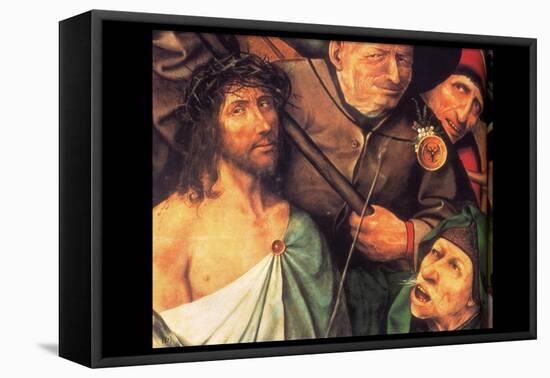 Christ Crowned with Thorns-Hieronymus Bosch-Framed Stretched Canvas
