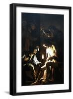 Christ Crowned with Thorns-Gerrit van Honthorst-Framed Art Print