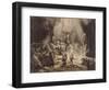 Christ Crucified between the Two Thieves: The Three Crosses, 1653-Rembrandt Harmensz. van Rijn-Framed Giclee Print