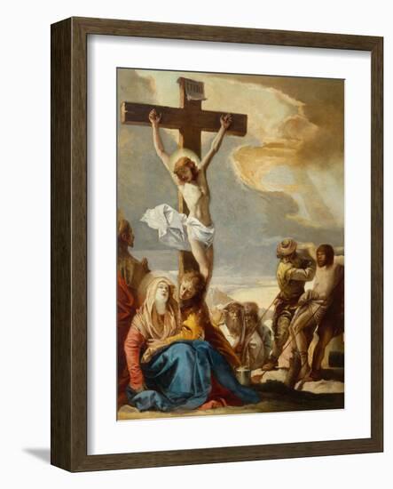 Christ Crucified, Stations of the Cross, 1747-Giandomenico Tiepolo-Framed Giclee Print