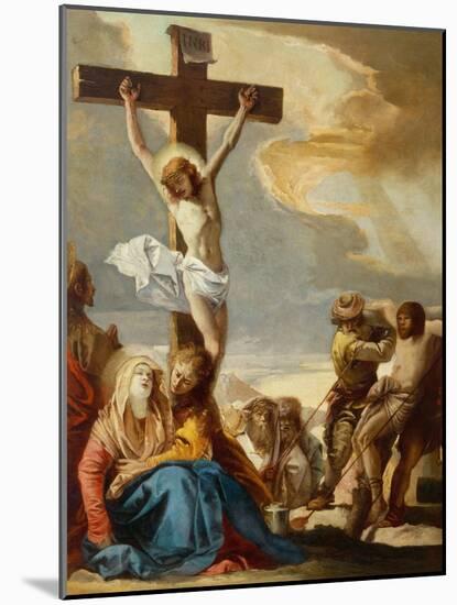 Christ Crucified, Stations of the Cross, 1747-Giandomenico Tiepolo-Mounted Giclee Print