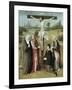 Christ Crucified with Donors and Saints, 1480-1485-Hieronymus Bosch-Framed Giclee Print