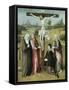 Christ Crucified with Donors and Saints, 1480-1485-Hieronymus Bosch-Framed Stretched Canvas