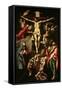 Christ Crucified with the Virgin, Mary Magdalene, Saint John the Evangelist and Angels-El Greco-Framed Stretched Canvas