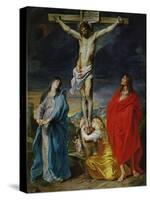 Christ Crucified with the Virgin, Saint John and Mary Magdalene-Sir Anthony Van Dyck-Stretched Canvas