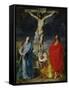 Christ Crucified with the Virgin, Saint John and Mary Magdalene-Sir Anthony Van Dyck-Framed Stretched Canvas