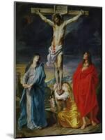 Christ Crucified with the Virgin, Saint John and Mary Magdalene-Sir Anthony Van Dyck-Mounted Giclee Print