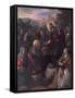 Christ Delivering the Keys to St. Peter with St. Jacinta and St. Justina of Padua-Domenico Tintoretto-Framed Stretched Canvas