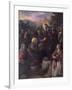 Christ Delivering the Keys to St. Peter with St. Jacinta and St. Justina of Padua-Domenico Tintoretto-Framed Giclee Print