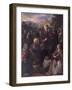 Christ Delivering the Keys to St. Peter with St. Jacinta and St. Justina of Padua-Domenico Tintoretto-Framed Giclee Print