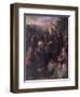 Christ Delivering the Keys to St. Peter with St. Jacinta and St. Justina of Padua-Domenico Tintoretto-Framed Giclee Print