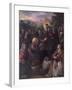 Christ Delivering the Keys to St. Peter with St. Jacinta and St. Justina of Padua-Domenico Tintoretto-Framed Giclee Print