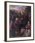 Christ Delivering the Keys to St. Peter with St. Jacinta and St. Justina of Padua-Domenico Tintoretto-Framed Giclee Print