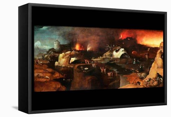 Christ Descent into Hell-Hieronymus Bosch-Framed Stretched Canvas