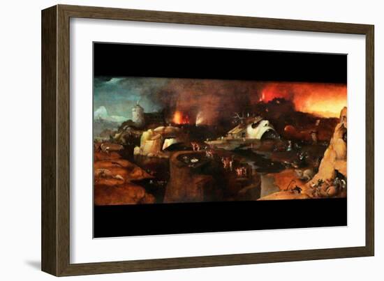 Christ Descent into Hell-Hieronymus Bosch-Framed Art Print