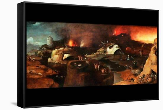 Christ Descent into Hell-Hieronymus Bosch-Framed Stretched Canvas