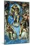 Christ, Detail from "The Last Judgement," in the Sistine Chapel, 16th Century-Michelangelo Buonarroti-Mounted Giclee Print
