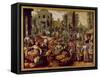 Christ Displayed to the People-Joachim Bueckelaer-Framed Stretched Canvas