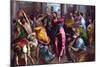 Christ Drives the Dealers from the Temple-El Greco-Mounted Art Print