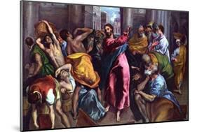 Christ Drives the Dealers from the Temple-El Greco-Mounted Art Print