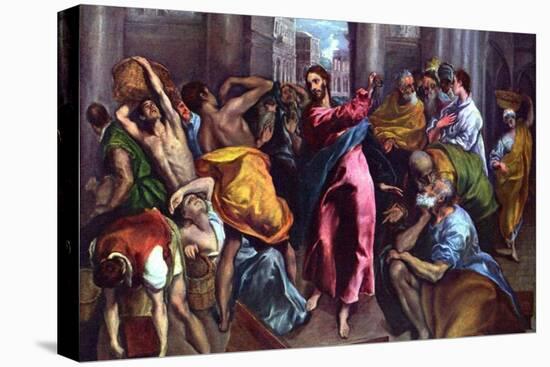 Christ Drives the Dealers from the Temple-El Greco-Stretched Canvas