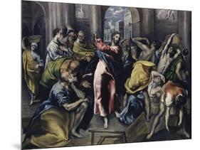 Christ Driving Moneychangers from Temple-El Greco-Mounted Giclee Print