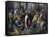 Christ Driving Moneychangers from Temple-El Greco-Framed Stretched Canvas