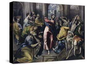 Christ Driving Moneychangers from Temple-El Greco-Stretched Canvas