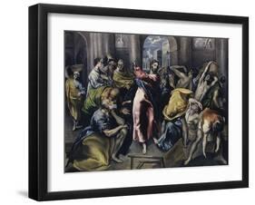 Christ Driving Moneychangers from Temple-El Greco-Framed Giclee Print