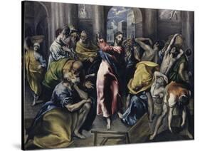 Christ Driving Moneychangers from Temple-El Greco-Stretched Canvas