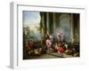 Christ Driving the Merchants from the Temple, c.1720-30-Giovanni Paolo Pannini-Framed Giclee Print