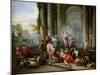 Christ Driving the Merchants from the Temple, c.1720-30-Giovanni Paolo Pannini-Mounted Giclee Print