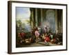 Christ Driving the Merchants from the Temple, c.1720-30-Giovanni Paolo Pannini-Framed Giclee Print