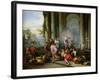 Christ Driving the Merchants from the Temple, c.1720-30-Giovanni Paolo Pannini-Framed Giclee Print