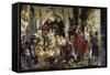 Christ Driving the Merchants from the Temple-Jacob Jordaens-Framed Stretched Canvas