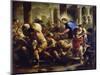 Christ Driving the Merchants from the Temple-Luca Giordano-Mounted Giclee Print
