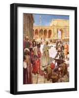 Christ Driving the Money Changers from the Temple-William Brassey Hole-Framed Giclee Print