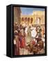 Christ Driving the Money Changers from the Temple-William Brassey Hole-Framed Stretched Canvas